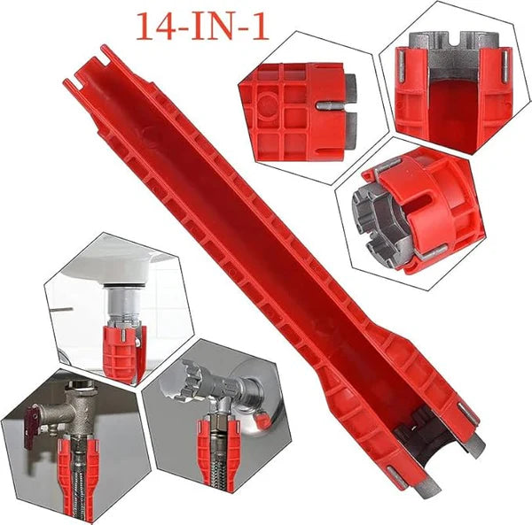 Llave Universal para Plomero 14 en 1
