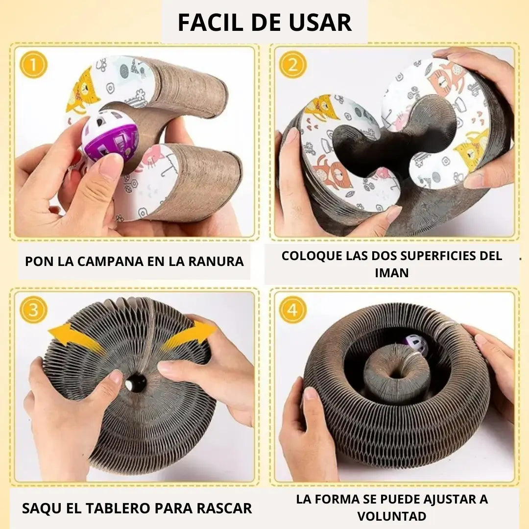 Juguete Rascador Para Gatos 3 en 1