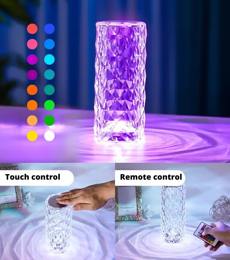 Lámpara de mesa Diamante de 16 Colores